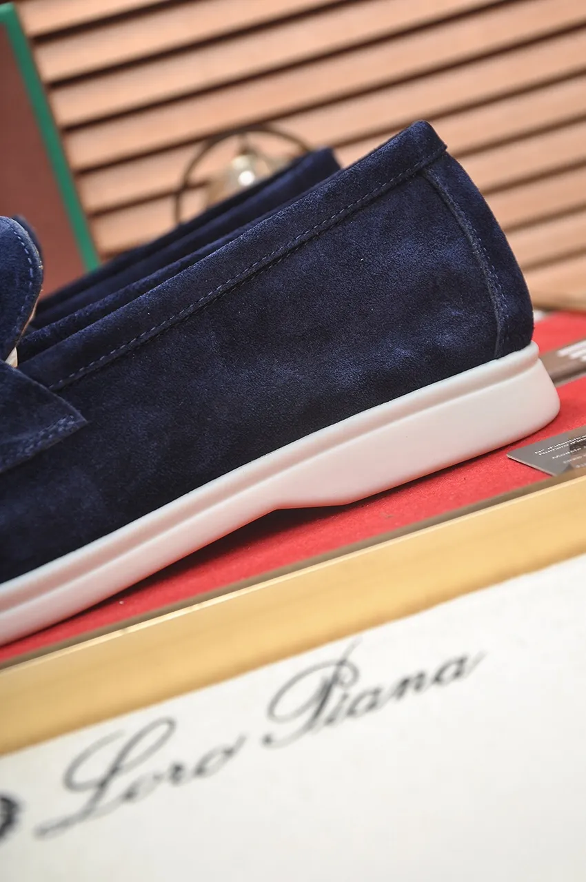 Men's shoes 💰400💶[𝐥𝐨𝐫𝐨 𝐏𝐢𝐚𝐧𝐚] [Couple model] High-end quality, affordable price, LP classic loafers, Italian treasure brand, the only brand that can match Hermès! Only after wearing it do we know that we can’t live up to our feet. Women’s code: 35-40 (customized sizes 34, 41, 42 are non-returnable) Men’s code: 38-44 (customized 45, 46, 47, 48 are non-refundable) Fabric: Customized imported cashmere Lining: Customized imported fetal cowhide Foot: Imported benzene-dyed calfskin Outsole: Exclusive original glass rubber outsole
